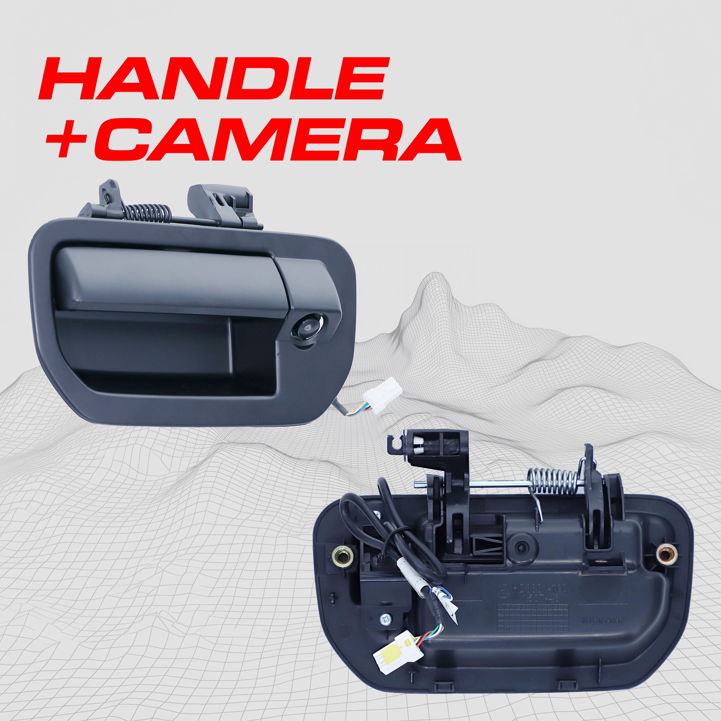 Honda Ridgeline (2006-2014) Black Replacement Tailgate Handle with Backup Camera