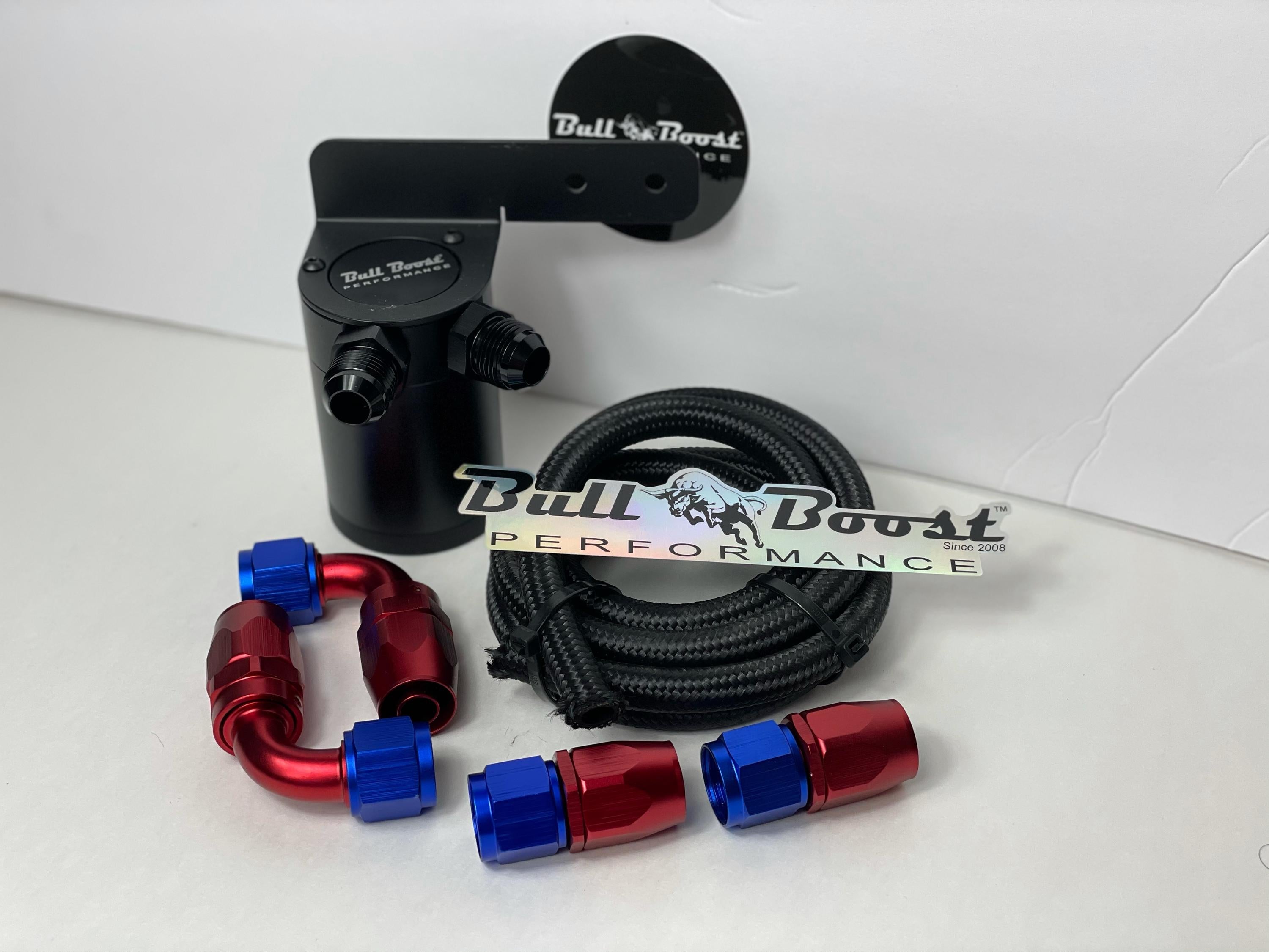 AN10 Motor Oil Catch Can 5ft Hose Kit Universal -AN10