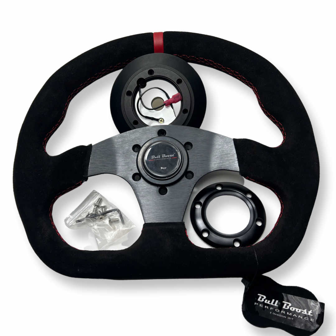 Suede Steering Wheel Short Hub Adapter Kit For Nissan 200X S13 S14 SR20 KA24