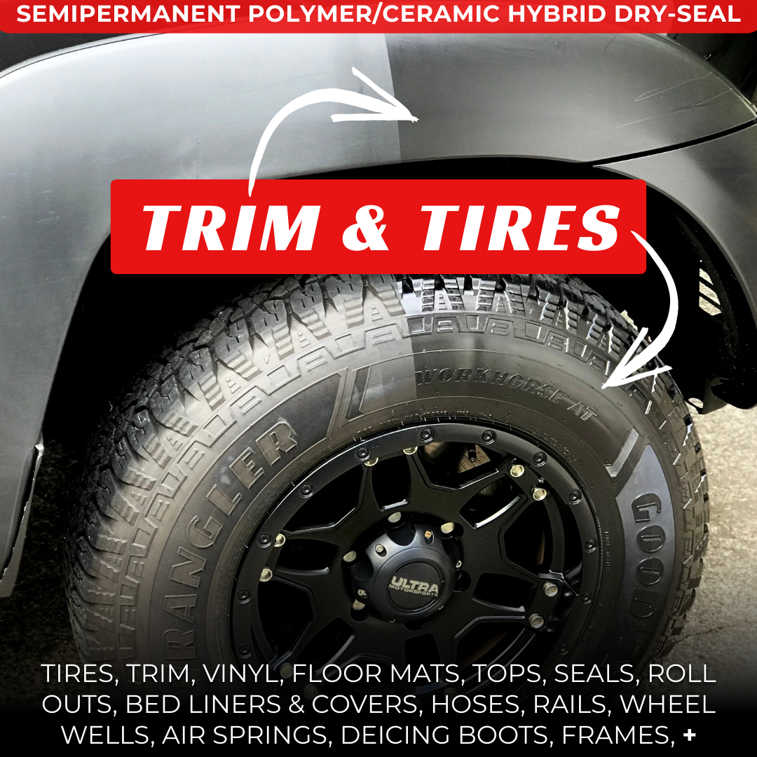 GLOZ Full Kit, Semi-Permanent Protectant | Ceramic Hybrid OEM Restoration, Dry Rot Prevention, Car, RV, Aircraft, Motorcycle, ATV & Golf Cart DRY-SEAL SAFE!
