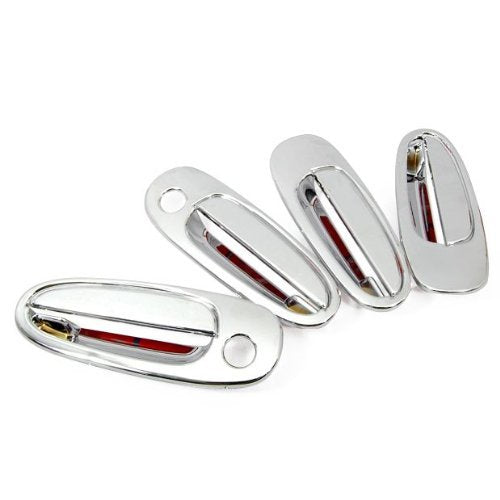 99Parts Chrome Side Door Handle Covers Trims Fit For Toyota 1993-1997 Corolla Ae100 1996-2000 Rav4