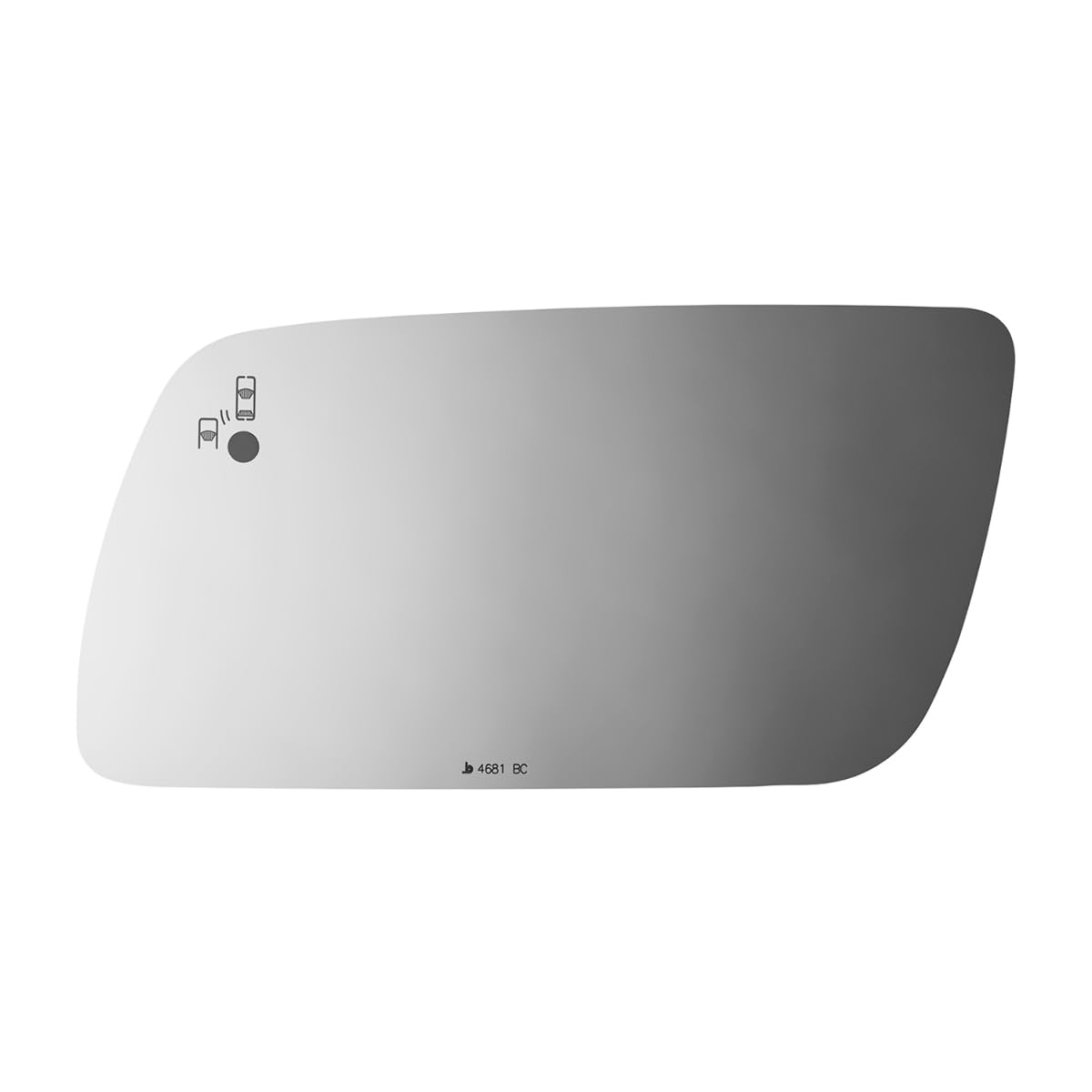 Aftermarket Parts Left Driver Side Mirror Glass Lens for 13-19 Flex w/Blind Spot Detect Icon