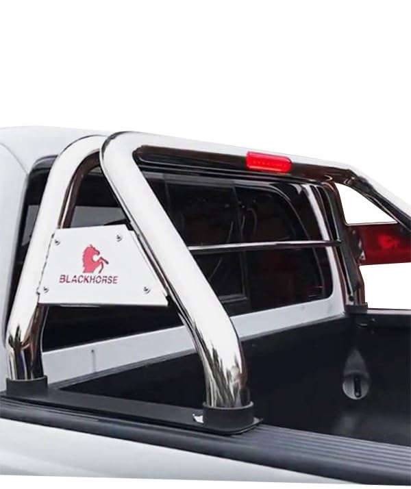 Black Horse Classic Roll Bar Stainless Steel Compatible With 17-24 Titan|00-24 Ram 2500/3500/F-150|01-24 Silverado/Sierra 1500/2