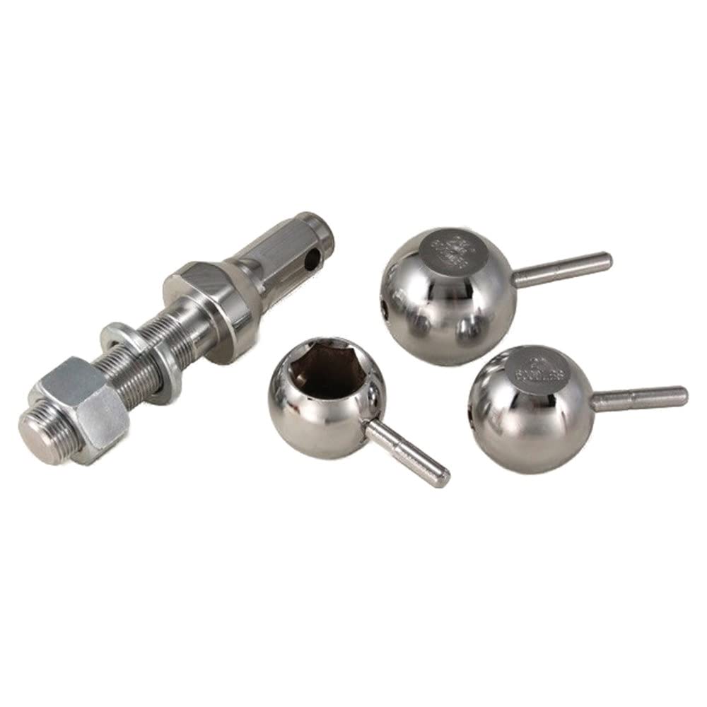 Trimax TMB335 Interchangeable Multi-Ball Hitch Ball System, Chrome