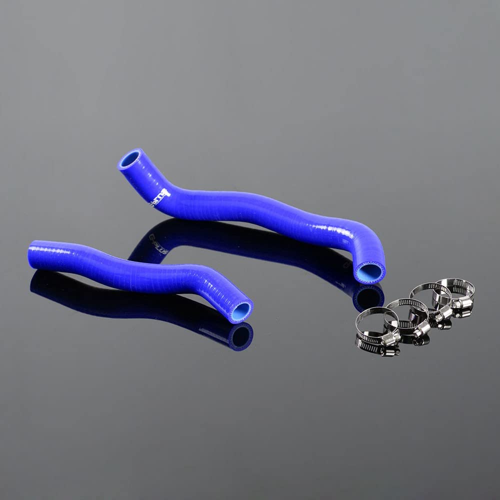 G-PLUS Silicone Radiator Tube Kit Compatible With Suzuki ATV DVX400 LTZ400 2003-2008 2004 2005 2006 2007 2008 2pcs Blue
