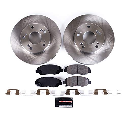 Power Stop KOE2384 Autospecialty Front Replacement Brake Kit-OE Brake Rotors & Ceramic Brake Pads For 2006 2007 2008 2009 20010