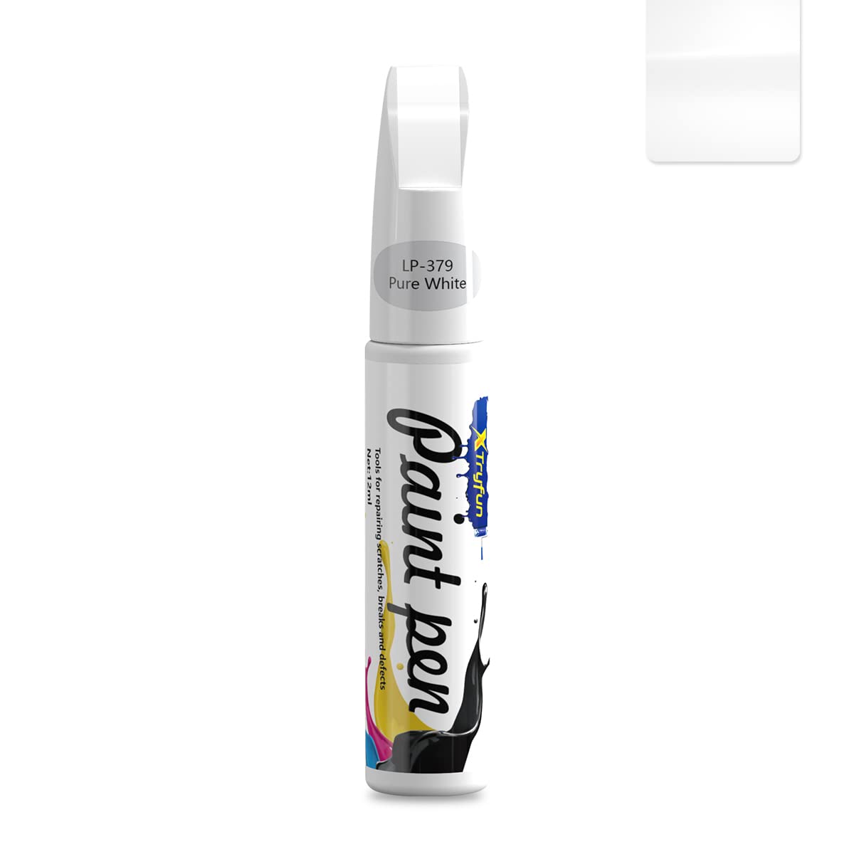 Xtryfun Touch Up Paint For Cars Paint Scratch Repair, Waterproof Auto Scratch Remover Pen (White)