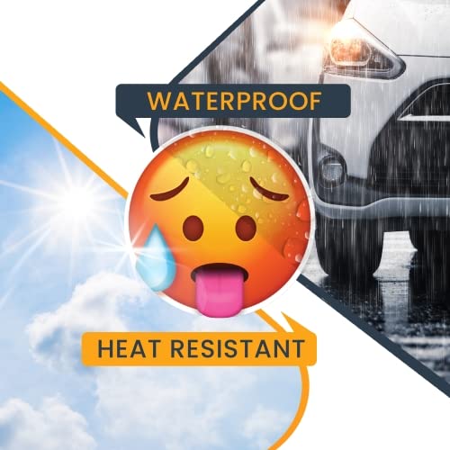 Magnet Me Up Hot Emoticon Magnet Decal - 5" Round Vinyl Car Magnet for Self-Expression - Cute Design, Durable for Any Magnetic Surface