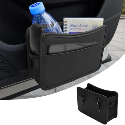 Sthira Car Organizer Small Car Organizer Pouch Clipon Car Organizer Pouch Collapsible Pu Leather Car Organizer Pouch Trash Bin