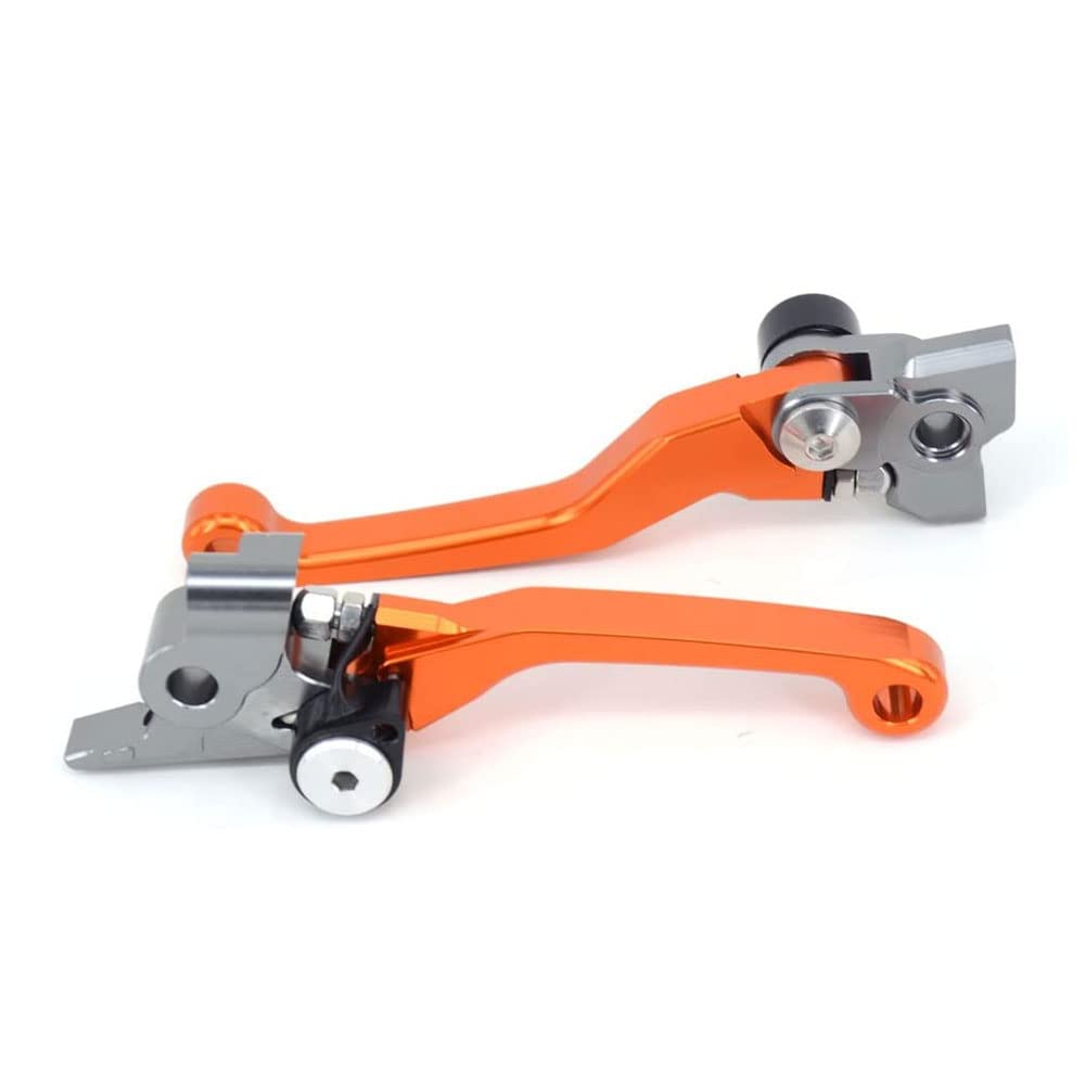 Jfg Racing Dirt Bike Foldable Clutch Brake Levers,Clutch Lever Breakaway Levers For 125 150 250 300 350 450 500 Sx Xc Exc Sxf Excf Xcw Xcf Tpi Xcfw Smr Orange