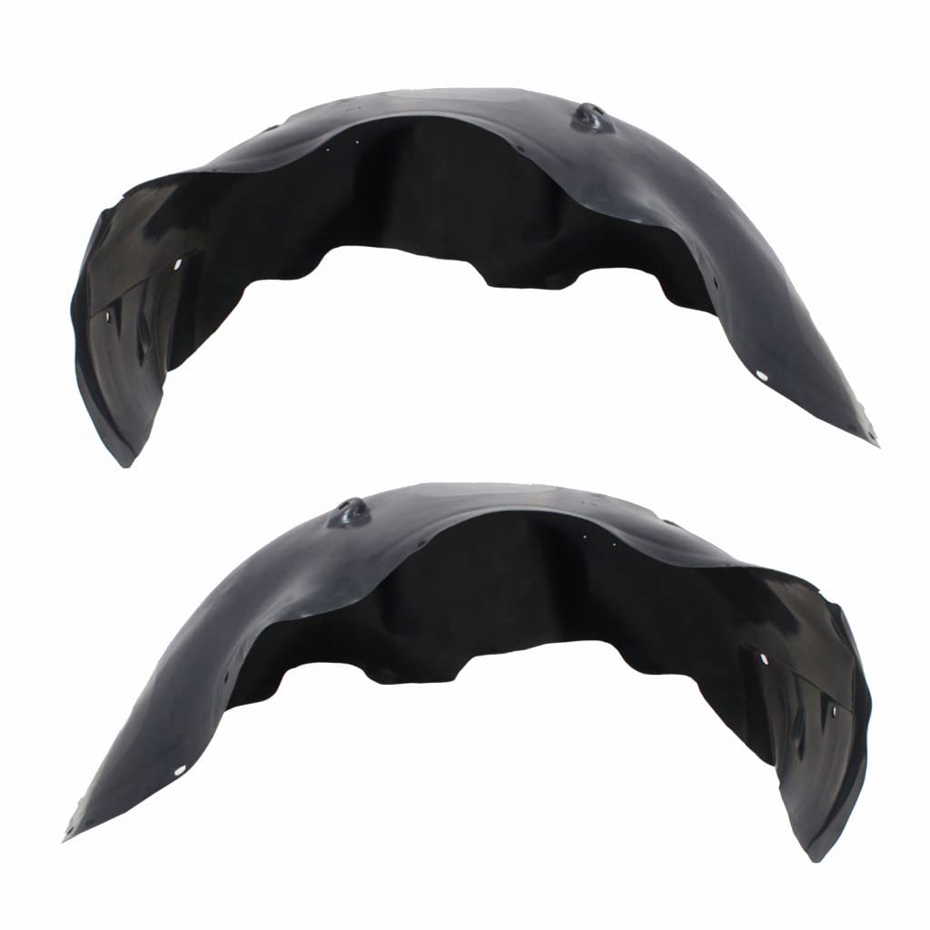 For Chevy Silverado 2500/3500 HD 2007 08 09 2010 Fender Liner Driver and Passenger Side | Pair | Front | Made of Plastic | Repla
