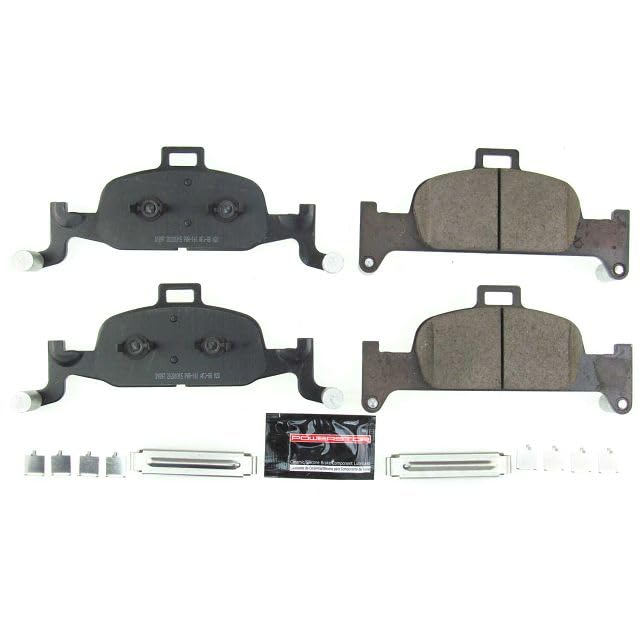Power Stop Z23-1897 Front Z23 Sport Carbon Fiber Infused Ceramic Brake Pads With Hardware For A4, A4 Quattro, A4 Allroad, A5 Quattro, A5 Sportback, A6 Quattro, Aud [Model Specific]