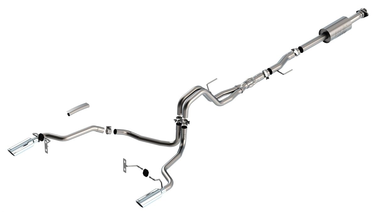 Borla F-150 2021 5.0L 4Dr Cc Sb Ec Stb Lariat/Kr/Platinum/Ltd 3/2.25 Sre Cat-Back Atak Chr Tips - 140867