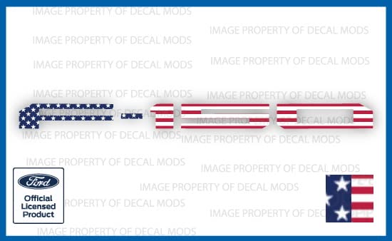 Decal Mods 2021-2024 F150 Tailgate Insert Decals Letters Inlays Indent Stickers (Thin Decal [Not Raised Letters]) For Ford F150