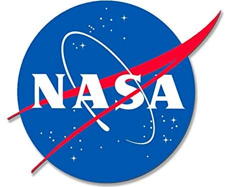 Large: Nasa Meatball Logo Shaped Sticker (National Aeronautics Space Insignia Mission Shuttle Vinyl Decal For Cars, Trucks, Lapt