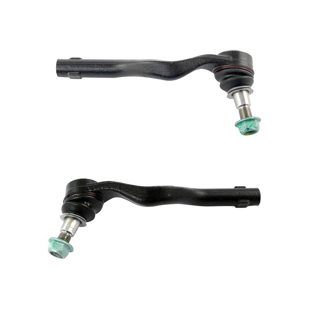 TRQ Front Outer Tie Rod Set Compatible with 2012-2013 Mercedes-Benz CLS550 2012-2015 E350 2015 E400 2012-2014 E550