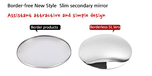 GotoShop Puzzle Sl Lenze 2inch 2pcs Circle Mirror Blind Spot Rear Side View Rearview for Car Truck Accessories 50.8mm 2'' 2pice