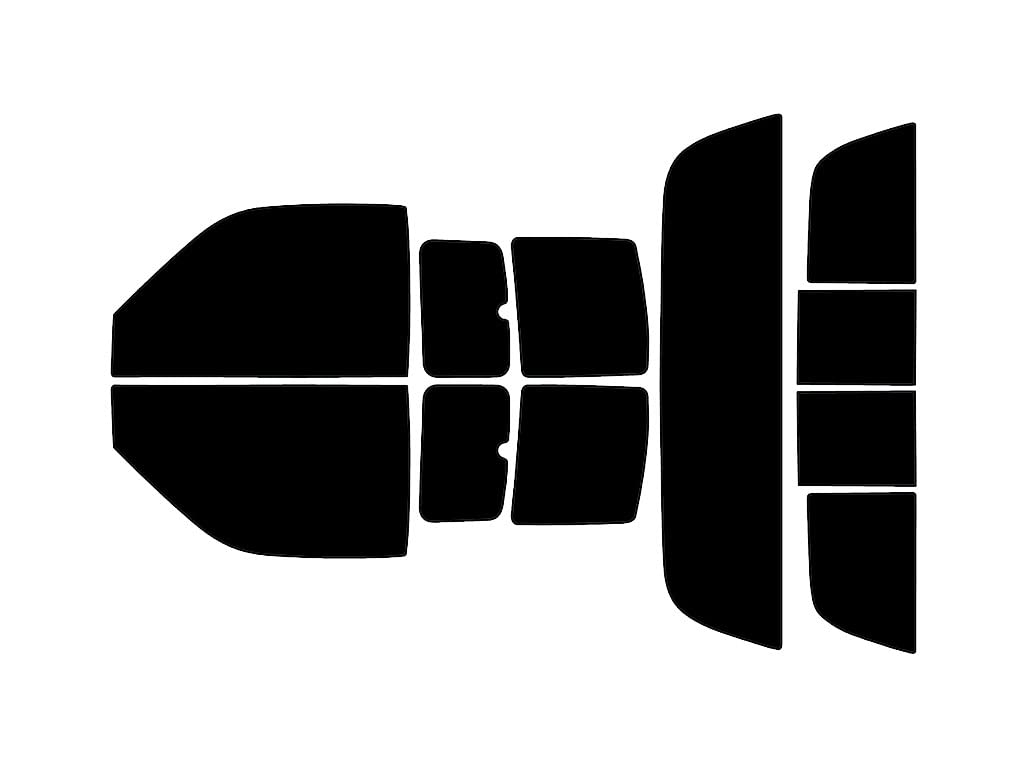 Rvinyl Window Tint Kit Compatible with Dodge Ram 1994-2001 - Complete Precut Kit - 5%