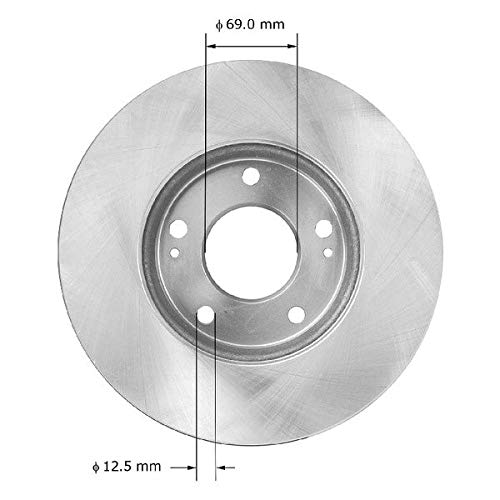 Bendix Premium Prt5866 Front Brake Rotor For Kia Rondo 2009-2007