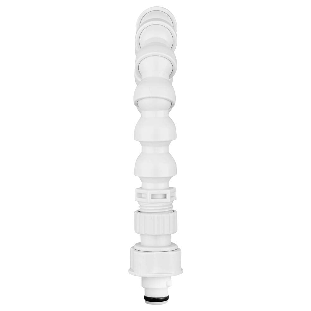 Dura Faucet Rv Exterior Quick Connect 360-Degree Flexible Gooseneck Spout. Fits Only With Dura Faucet Branded Products (White)