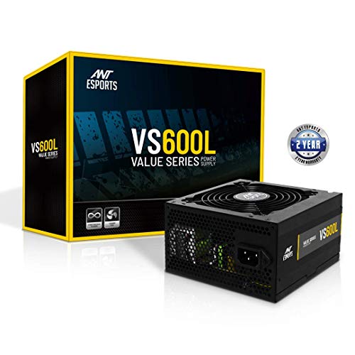 Ant Esports Vs600L NonModular High Efficiency Gaming Power Supply/Psu With 1 X Pcie And 120Mm Silent Fan