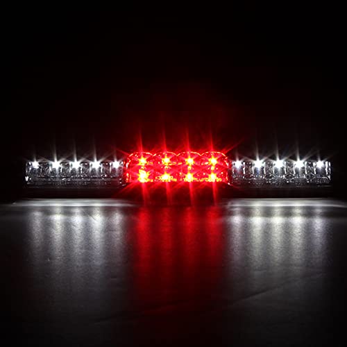 Akkon - For [Led Set] 03-06 Chevy Silverado Gmc Sierra C-Shape Light Tube Smoked Tail Light + 3Rd Brake Lamp