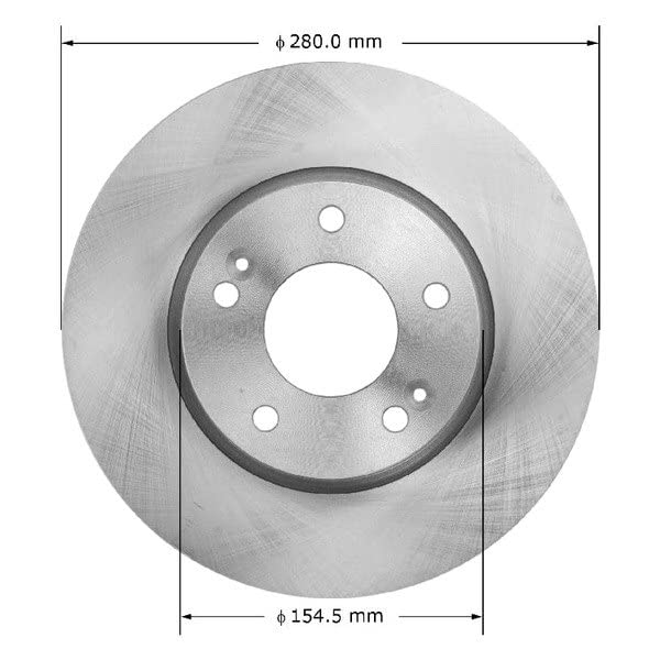 Bendix Premium Prt5991 Front Brake Rotor For Kia Forte 2013-2010, Forte Koup 2013-2010, Soul 2011-2010