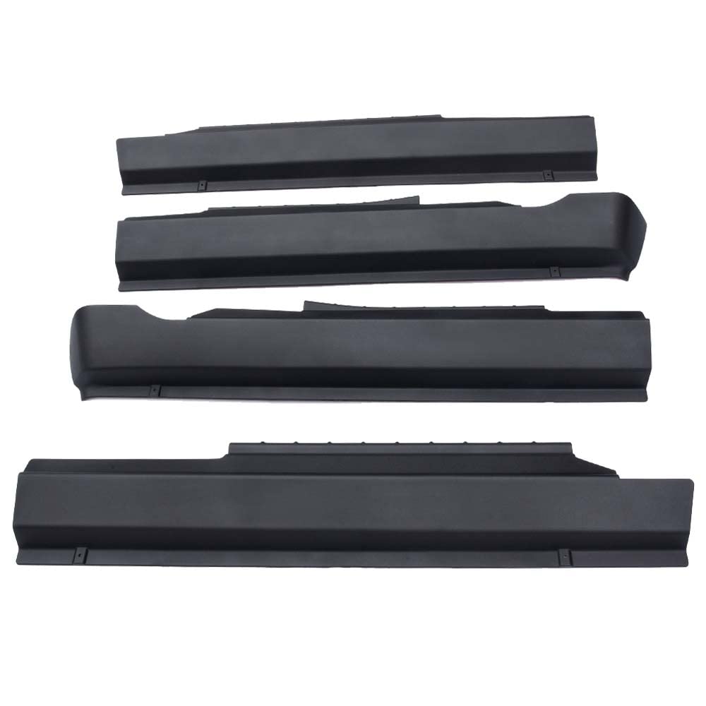 PIT66 Black Trail Armor Rocker Panel, Compatible with 2009-2018 Dodge Ram 1500 - Only Fits Crew Cab, Fit 2010-2018 Ram 2500 3500
