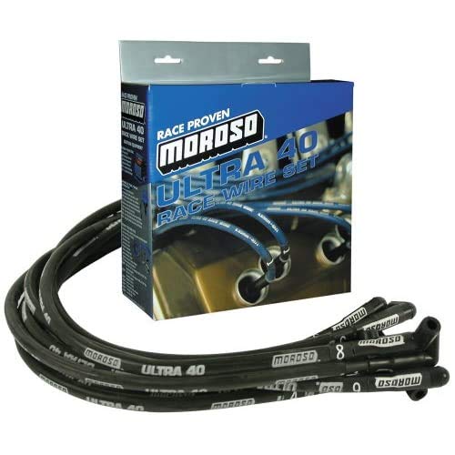 Moroso Wire Set,Ultra 40,Sleeved,Bbc,Black 73820