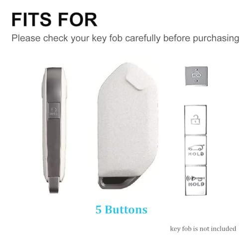 Chyoekey Key Fob Cover Case Shell Keychain For Kia Telluride 2023/2024 Pink (For Kia A)