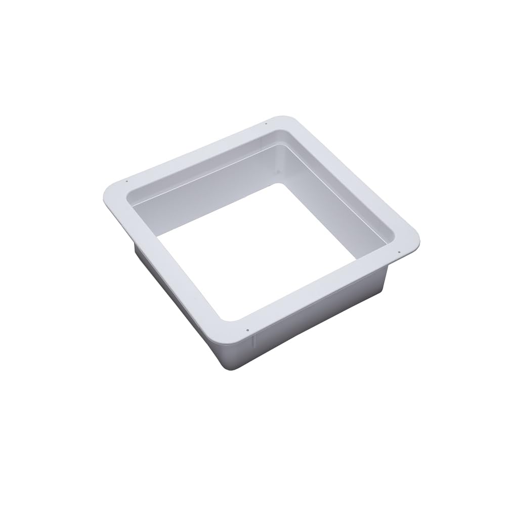 HENGS INDUSTRIES Interior White Vent Garnish | Great for RVs, Campers, Motorhomes | 5 1/4 Vertical Leg | Fits 16 x 16 Open