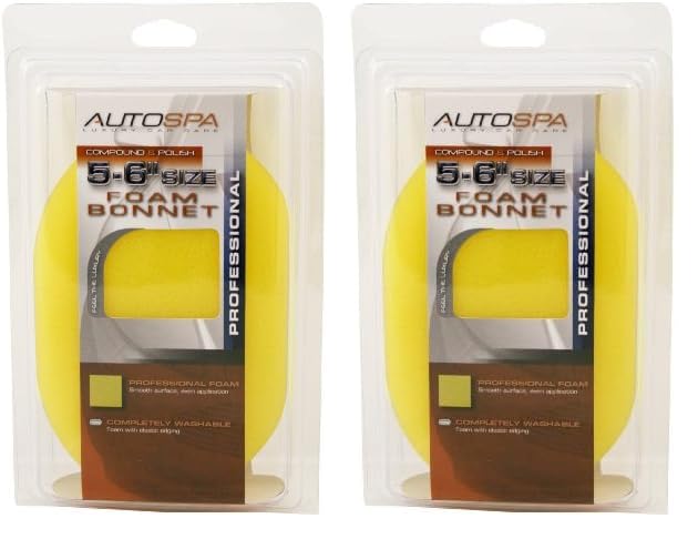 Autospa 40409As Foam 5-6'' Polishing Bonnet (Pack Of 2)