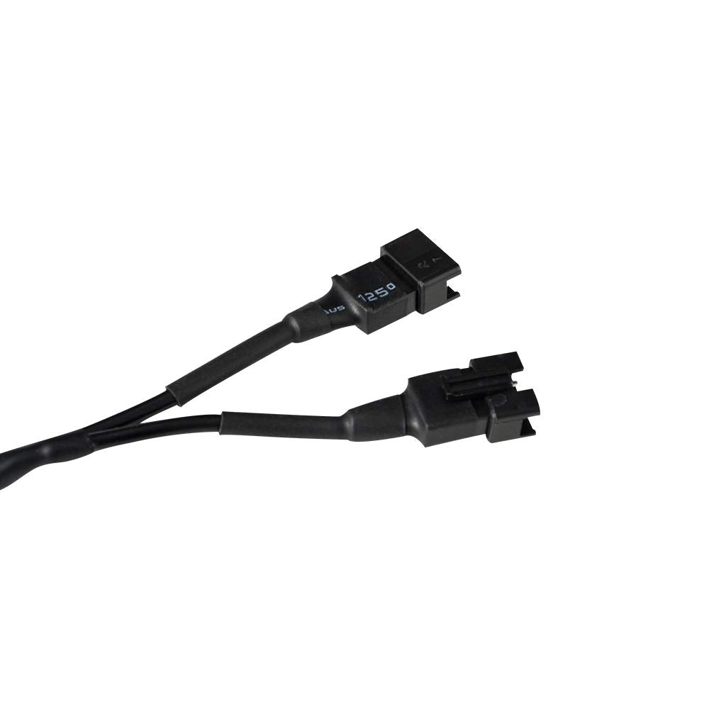 Kingshowstar 2Pcs 1 Female To 2 Male Splitter Y Cable For Use With 5050 Led Smd Rgb Neon Accent Kits For Led Motorcycle Atv Car