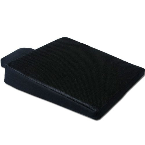 Yupbizauto New Breathable Comfortable Ergonomic Wedge Car Seat Office Chair Back Support Cushion (Black Mesh)