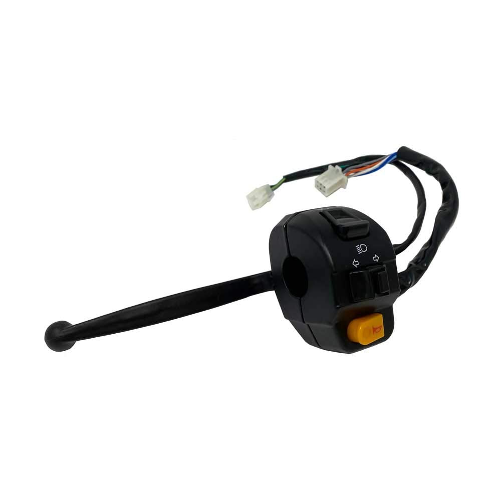 Mmg Complete Assembly Left Side Control Switch (High Low Beam, Turn Signals, Horn) With Brake Switch And Lever For Tao Tao Atm 5
