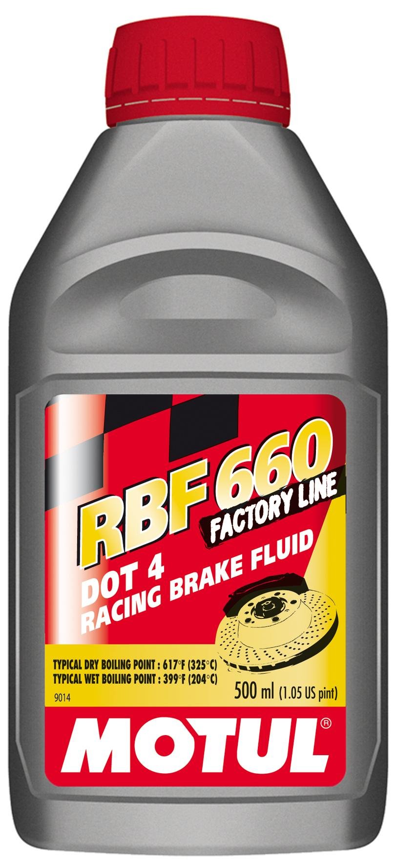 Motul 101667 Rbf 660 Dot-4 100 Percent Synthetic Racing Brake Fluid - 500 Ml