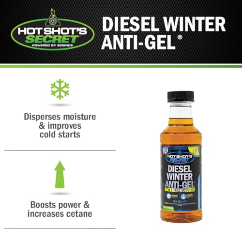 Hot Shot'S Secret Diesel Winter Anti-Gel 16 Ounce Round Bottle, Amber (P403316Z)