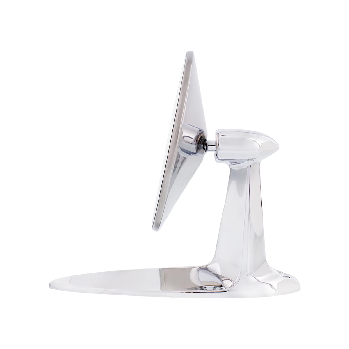 United Pacific C555728 Stainless Steel Exterior Rear View Mirror for 1955-57 Chevy Passenger Car, Chrome Plated Mirror Arm, L/H or R/H Application – ONE UNIT