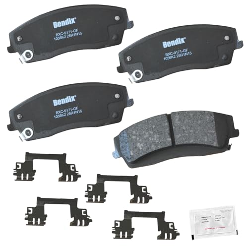 Bendix Priority1 Cfc1056K2 Ceramic Front Brake Pads For Chrysler 300 2010-2005, 300 2015, 300 2019-2017, 300 2023-2021, Dodge Ch