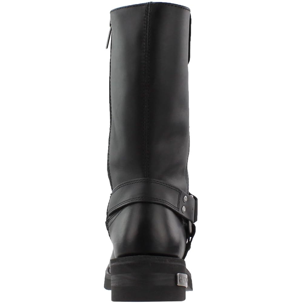 Harley-Davidson Men's Landon Motorcycle Boot, Leather, Size 11.5, Black, Model D96047