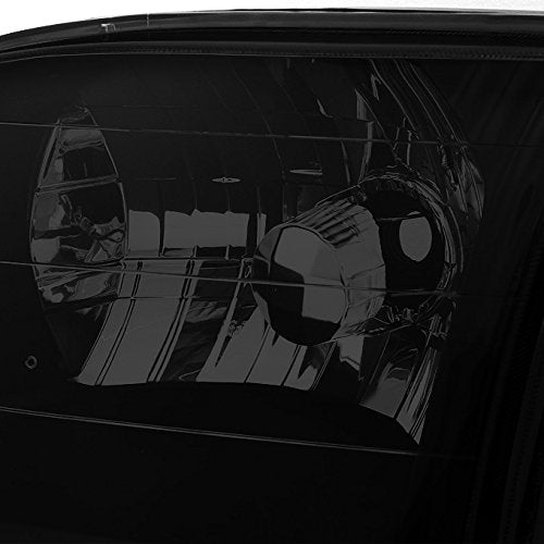 Akkon - For [Black Smoke] 2000-2004 Toyota Tundra Regular | Access Cab Headlights W/Corner Light Lh + Rh Pair