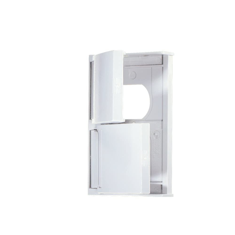 Rv Designer E365 Snap Cover Oulet Plate, Weatherproof, White, Ac Electrical, Quantity 1