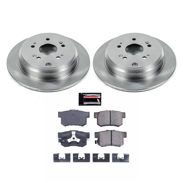 Powerstop Brake Kit For 2010-2012 Acura Rdx [Fwd Model], 2013-2018 Acura Rdx, 2005-2016 Honda Cr-V - Autospecialty Rear Replacem