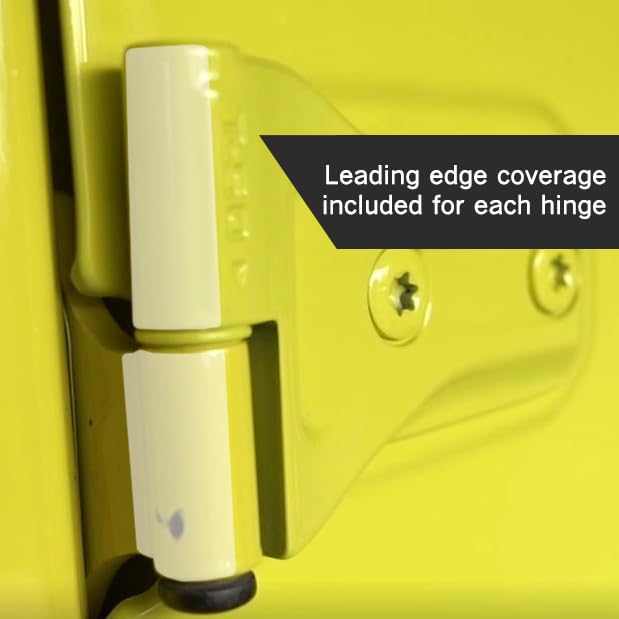 Rock Stopperz Door Hinge Protection Kit for Jeep Wrangler JL/JLU/Gladiator - Clear Polyurethane, Fits 2 or 4 Door Models (2019 - Current)
