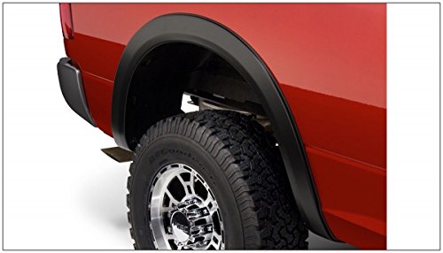Bushwacker OE Style Factory Front & Rear Fender Flares | 4-Piece Set, Black, Smooth Finish | 50917-02 | Fits 2010-2018 Dodge Ram