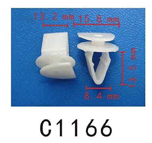 Autobahn88 Retainer Clip For Cowl Panel, Compatible With Honda (Oem: 90602Sfa004) (Pack Of 20)