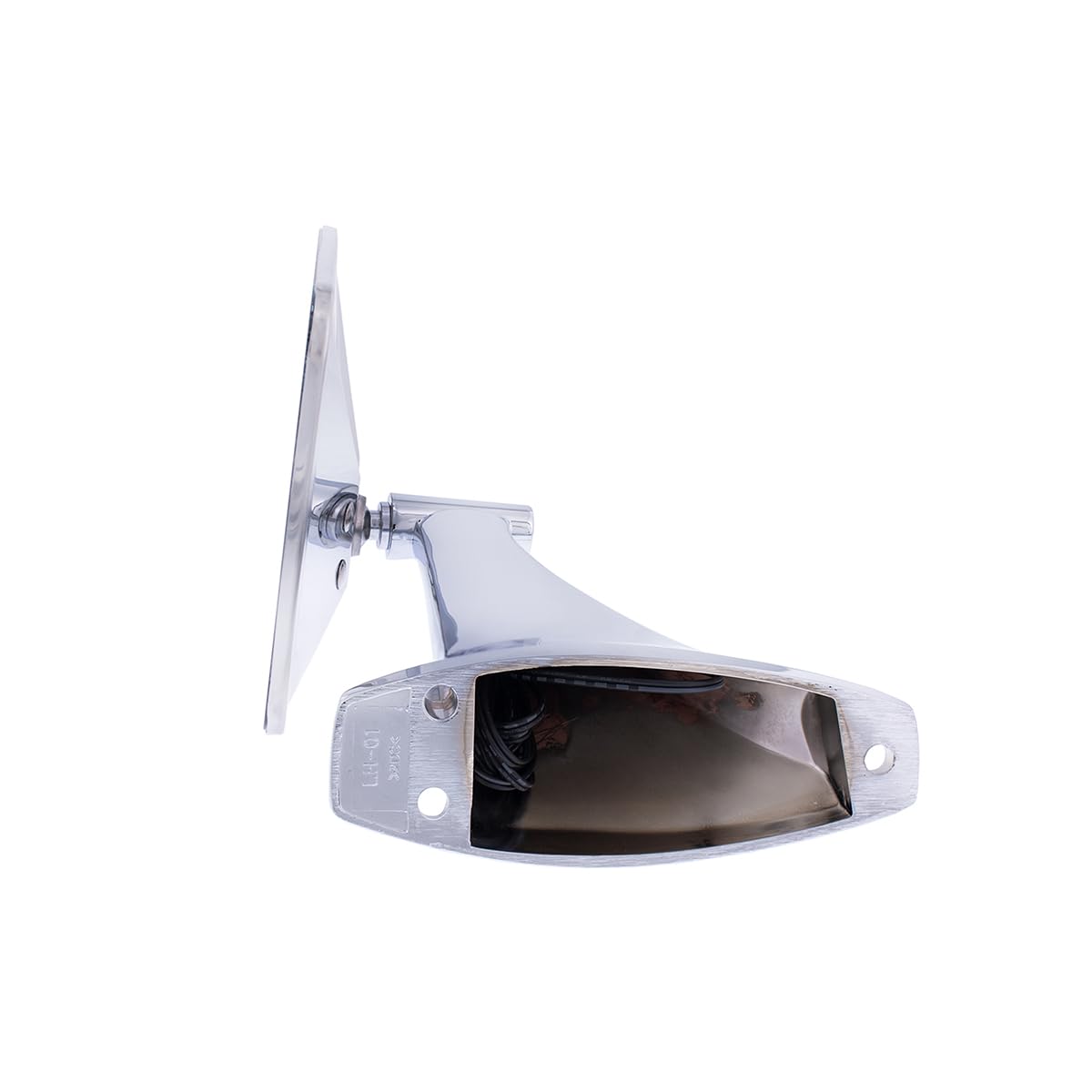 United Pacific 110749 Stainless Steel Exterior Mirror Set w/LED Turn Signal for 1970-72 Chevy/GMC Trucks, Hidden LED Turn Signal - Set of 2