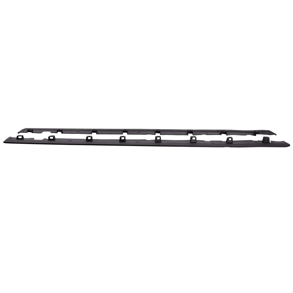 IKON MOTORSPORTS Side Skirts Extension for 2010-2014 Ford Mustang V6/V8, Unpainted Black Polypropylene Rocker Panel Spoiler
