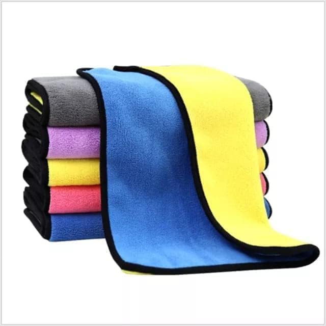 Azcona Multipurpose Microfiber Cleaning Towel Cloth 400 GSM Highly Absorbent Dust Lint Free MultiColour Towels for All Vehicles