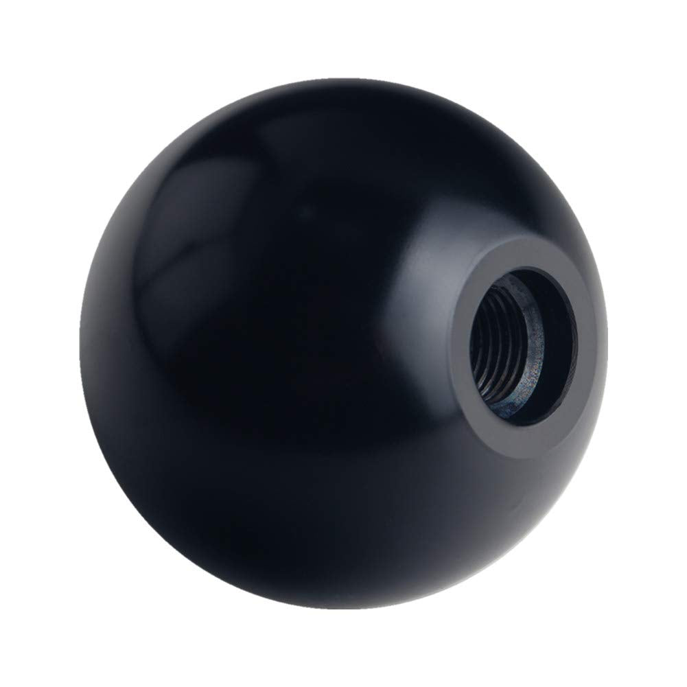 Dewhel Sphere Shift Knob 5 Speed Velocity Short Throw Shifter 200 Gram Weighted Aluminum M12X1.25 M10X1.5 M10X1.25 M8X1.25 Black
